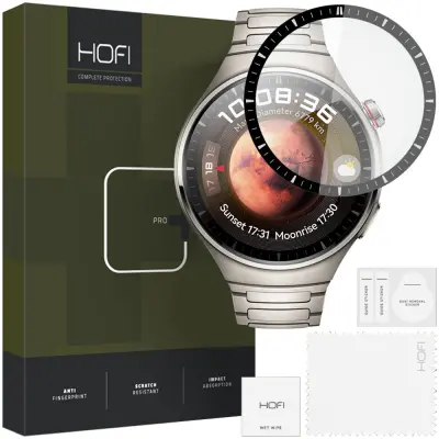 HOFI HYBRID PRO+ HYBRID STEKLO ZA HUAWEI WATCH 4 PRO 48MM ČRNO