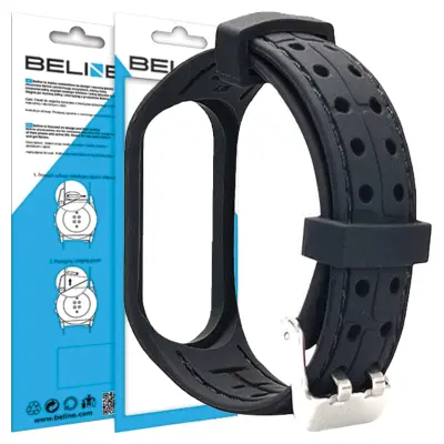 BELINE PAŠEK ZA MI BAND 3/4 PAMETNO PAŠČEK ZA URO ČRNO ČRN
