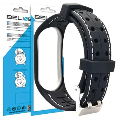 BELINE PAS ZA MI BAND 6/5 SMART WATCH BAND ČRNO-BEL
