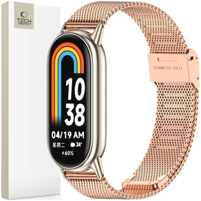 TECH-PROTECT MILANESEBAND ZA XIAOMI SMART BAND 8/8 NFC ROSE GOLD