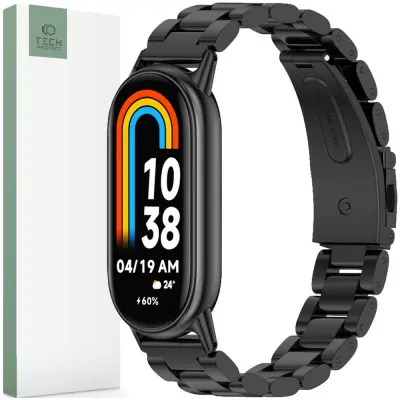 TECH-PROTECT NERJAVEČI PAS ZA XIAOMI SMART BAND 8 / 8 NFC ČRN