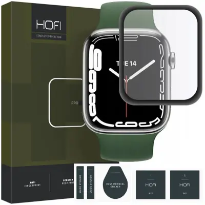 HOFI PRO+ HIBRIDNO STEKLO ZA APPLE WATCH 7 8 9 (41 MM) ČRNO