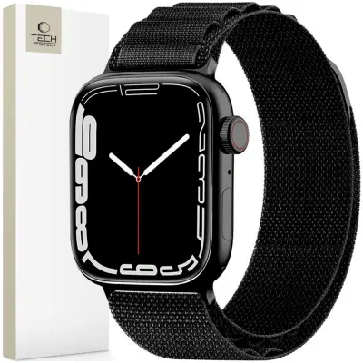 TECH-PROTECT NYLON PRO PAŠKI ZA APPLE WATCH 4 5 6 7 8 9 SE ULTRA BLACK