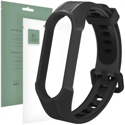 OVITEK TECH-PROTECT ARMOR ZA XIAOMI MI SMART BAND 5/6/7 NFC ČRN