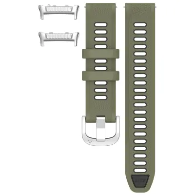 Eleganten silikonski pašček za Huawei Watch D2 Green+Black