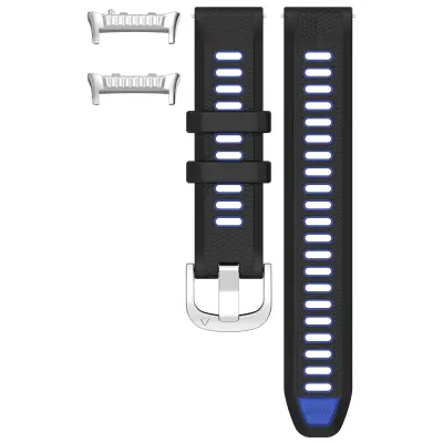 Eleganten silikonski pašček za Huawei Watch D2 Black+Blue