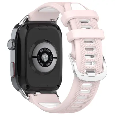 Eleganten silikonski pašček za Huawei Watch D2 Pink + White