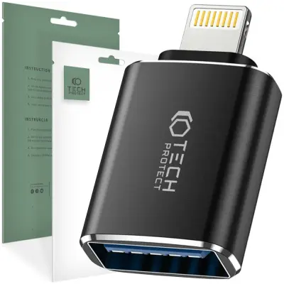 TECH-PROTECT ULTRABOOST ADAPTER ZA LIGHTNING NA USB OTG BLACK - ADAPTER