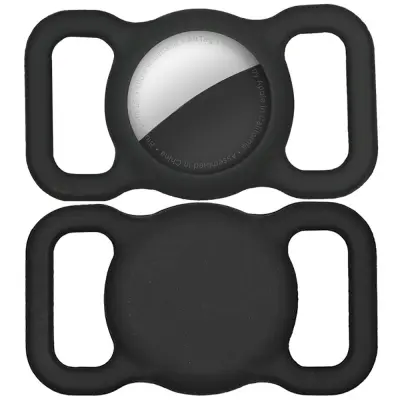 TECH-PROTECT SMOOTH CASE BLACK ZA APPLE AIRTAG COLLAR COVER