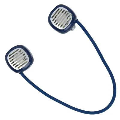 Vratni Ventilator Brez Rezil Za Ponovno Polnjenje Usb (Moder)