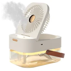 Vlaženje Z Dvojnim Pršenjem, Majhen Ventilator, Namizni Utišan Hladilni Ventilator, Ventilator Za Dopolnjevanje Vode V Gospodinjstvu