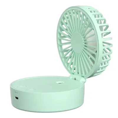 Mini Namizni Razpršilni Ventilator, Z Baterijo (Zelen)