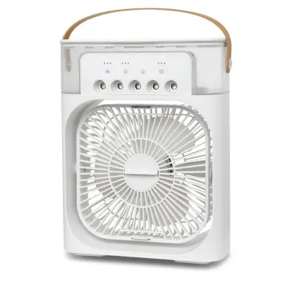 Mini Zračni Hladilnik Usb Namizni Ventilator Za Potovanje V Pisarno, Dom, Spalnico (Bel)