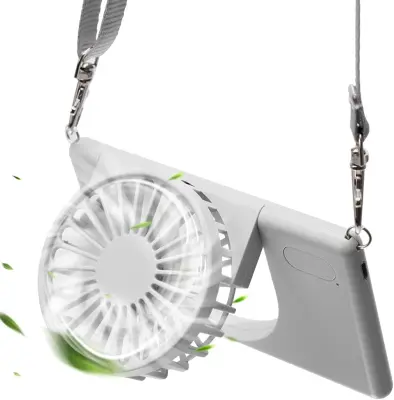 Prenosni Usb Osebni Ventilator S 3 Hitrostmi (Siv), Primeren Za Notranjo In Zunanjo Uporabo