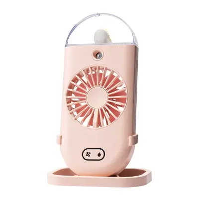 Ročni Ventilator Za Ponovno Polnjenje, Prenosni Ventilator Za Meglo, Pisane Luči