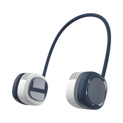 Viseči Usb Ventilatorji Brez Rezil Za Polnjenje (Modri), Primerni Za Notranjo In Zunanjo Uporabo