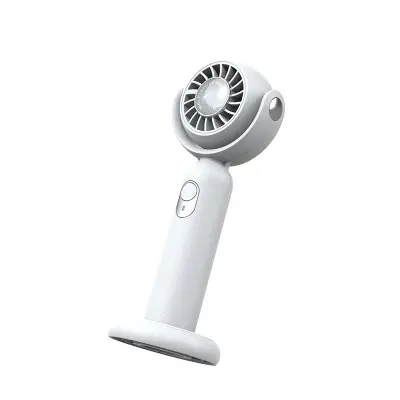 Mini Prenosni Ventilator, Bel Žepni Ventilator, Močan Veter, 3 Hitrosti, 130° Vrtljiv, Majhen Namizni Ventilator S Podstavkom