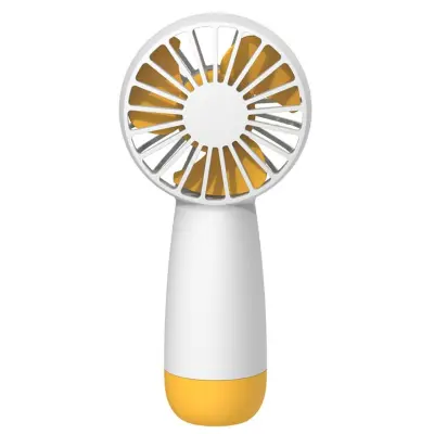 Mini Usb Polnilni Ročni Ventilator (Rumen), Primeren Za Notranjo In Zunanjo Uporabo