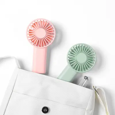 Mini Baterijski Ročni Ventilator (Roza), Primeren Za Notranjo In Zunanjo Uporabo