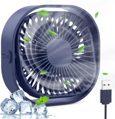 Prenosni Namizni Ventilator Usb, Tihi, Močan Ventilator Za Domačo Pisarno, Posteljni Avto