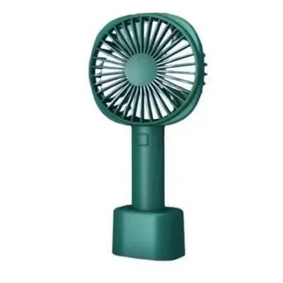 Prenosni Ventilator, (Temno Zelen) Tihi Ventilator Mini B, Baterija Za Polnjenje 2000 Mah, 3-Stopenjski Nastavljiv Ročaj