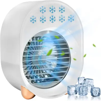Prenosni Ventilator, Lahek Mini Ventilator Za Klimatsko Napravo, Namizni Ventilator Za Pisarno, Domačo Spalnico Travelwhite