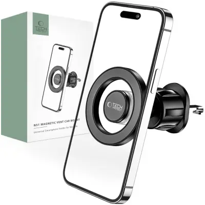 TECH-PROTECT N51 MAGNETNI ZA MAGSAFE VENT CAR NOSILEC ČRN ZA IPHONE 13 14 15