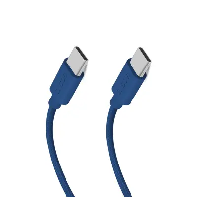 SBS USB-C - KABEL USB-C 1,5M 60W PLETENICA MODRA ZA POLNJENJE