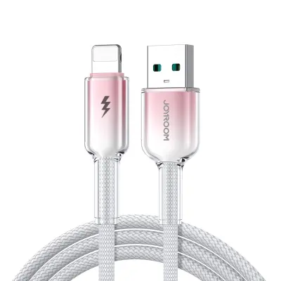 JOYROOM USB-A KABEL ZA LIGHTNING 1.2M 3A CRYSTAL-CLEAR ZA IPHONE BEL