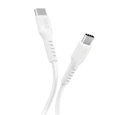 SBS USB-C V USB-C NAPAJALNI KABEL 25W 1M BEL ZA POLNJENJE