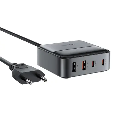 ACEFAST GAN NAMIZNI POLNILEC 2X USB-A 2X USB-C PD 65W ČRN