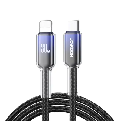 JOYROOM USB-C KABEL ZA LIGHTNING 1.2M 30W ZA IPHONE 14 13 12 11 ČRN