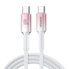 JOYROOM KABEL S-A42 CRYSTAL-CLEAR SERIES 60W USB-C NA USB-C 1,2M BEL