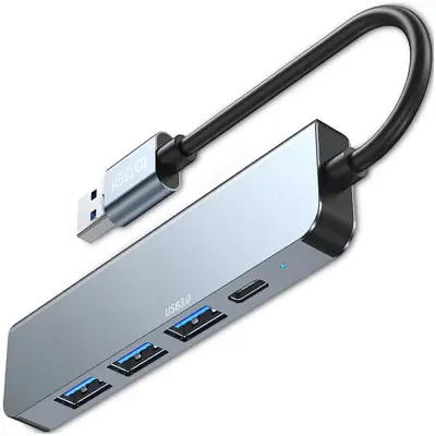 TECH-PROTECT V0-HUB ADAPTER 5V1 SIVA ZA PRENOSNIK USB-C HUB SD KARTICA
