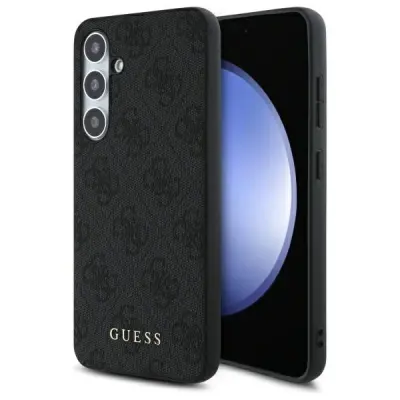 OVITEK GUESS HARDCASE 4G ZA SAMSUNG S24 FE SIVA S KOVINSKIM LOGOTIPOM