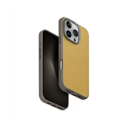 UNIQ ETUI LYDEN DS IPHONE 16 PRO 6.3"     MAGCLICK CHARGING ŻÓŁTO-SZARY/YELLOW-GREY
