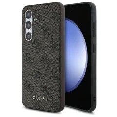 OVITEK GUESS HARDCASE 4G ZA SAMSUNG S24 FE S KOVINSKIM LOGOTIPOM ZLAT