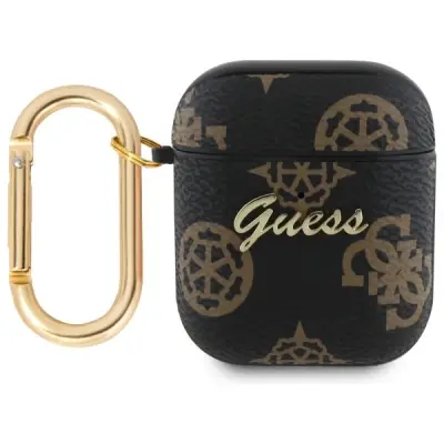 GUESS GUA2PG4GPK ETUI ZA AIRPODS 1/2 OVITEK ZA SLUŠALKE BLACK 4G HOOK