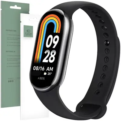 TECH-PROTECT ICONBAND ZA XIAOMI SMART BAND 8/8 NFC OVITEK S ČRNIM PASOM