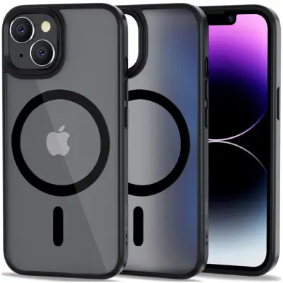 OVITEK TECH-PROTECT MAGMAT ZA MAGSAFE ZA IPHONE 14 MAT ČRN OVITEK