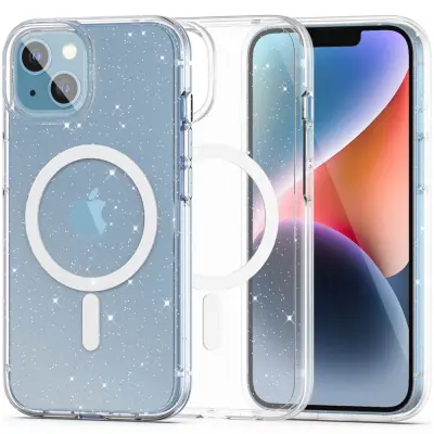 OVITEK TECH-PROTECT FLEXAIR HYBRID FOR MAGSAFE ZA IPHONE 13 14 Z BLEŠČICAMI