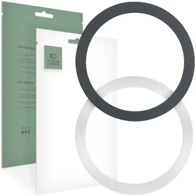 TECH-PROTECT MAGMAT ZA MAGSAFE RING 2-PACK BLACK & SILVER ZA IPHONE