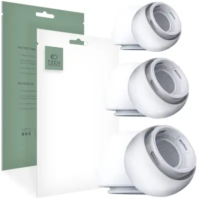 TECH-PROTECT EAR TIPS 3-PACK ZA APPLE AIRPODS PRO 1 / 2 WHITE