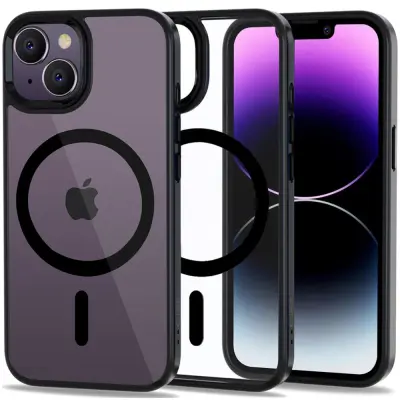 OVITEK TECH-PROTECT MAGMAT ZA IPHONE 14 ZA MAGSAFE ČRNA PROZORNA OJAČANA