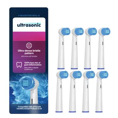 Ultrasonic Nastavki za Oral-B SensitiveClean, 8 kosov, glava ščetke