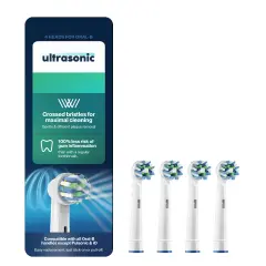 Ultrasonic nastavki za Oral-B CrossAction, 4 kosi, glava ščetke