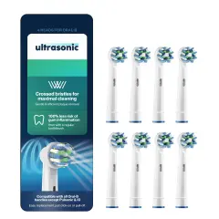Ultrasonic Nastavki za Oral-B CrossAction, 8 kosov, glava ščetke