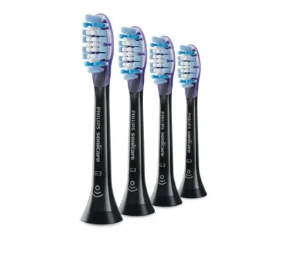 Philips Sonicare™ G3 Premium Gum Care nastavki, 4 kosi, črni HX9054/33