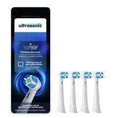 Ultrasonic iO glava ščetke za Oral-B iO Gentle Clean serijo, 4 kosi, beli nastavki