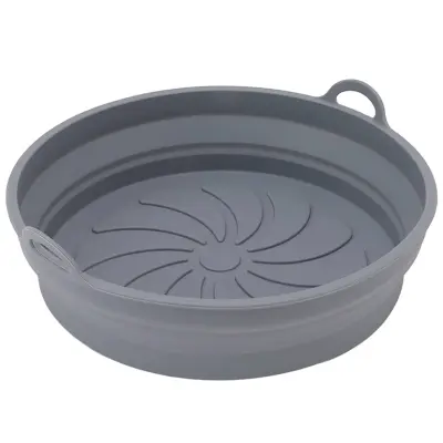 BioBake silikonska podloga za peko v zračni fritezi, podloga za airfryer, 20 cm